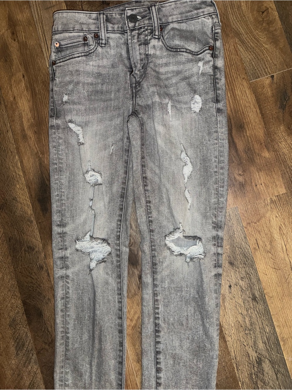 American Eagle Outfitters Men Gray Jeans - Washed Finish